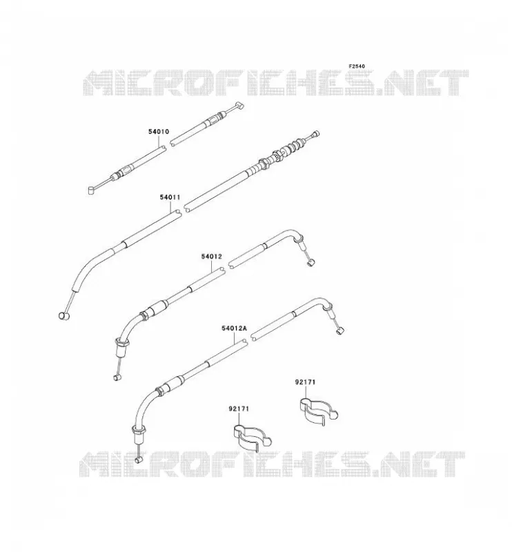 CABLES Kawasaki MOTOS 800 2011 W800  EJ800ABS