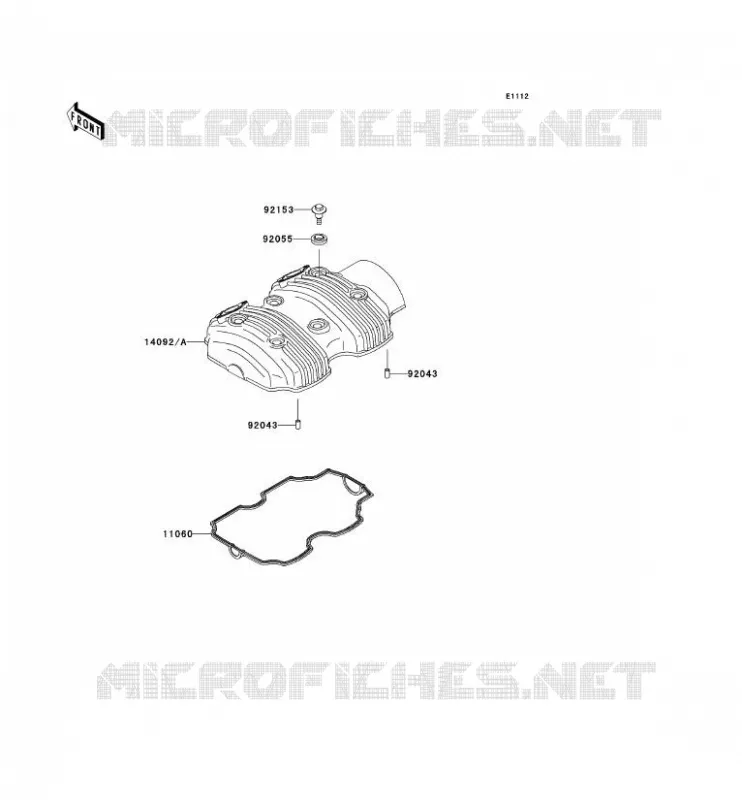 COUVRE CULASSE Kawasaki MOTOS 800 2011 W800  EJ800ABS