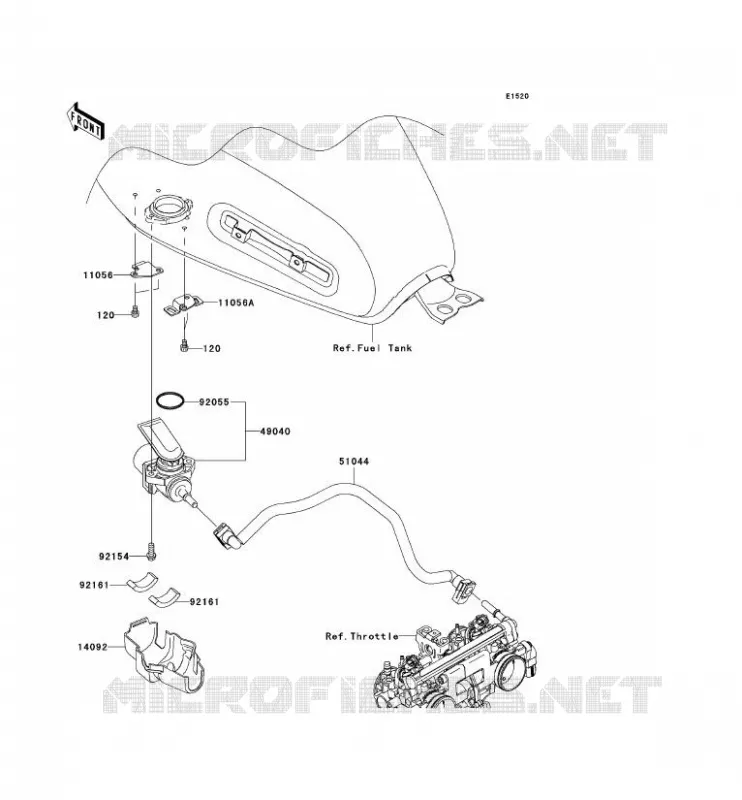 POMPE A ESSENCE Kawasaki MOTOS 800 2011 W800  EJ800ABS