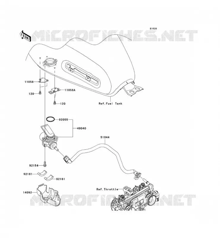 POMPE A ESSENCE Kawasaki MOTOS 800 2012 W800  EJ800ACF