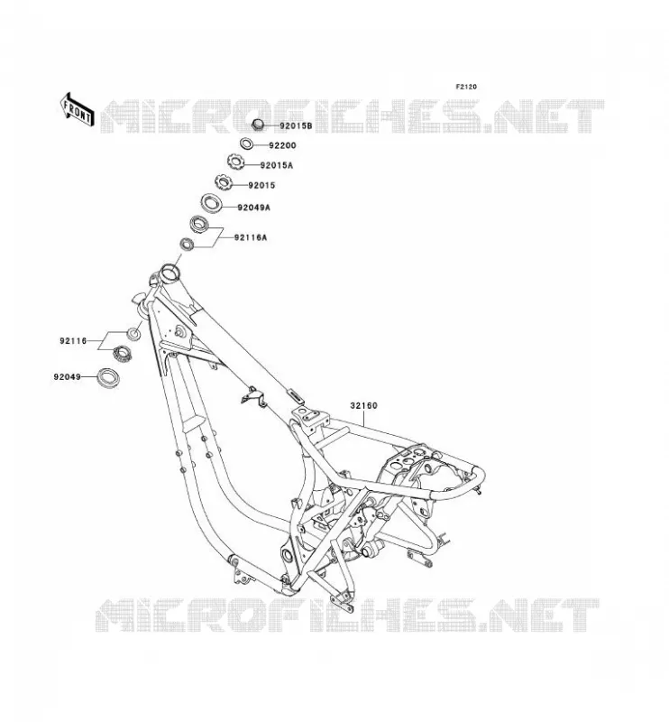 CH&Acirc;SSIS Kawasaki MOTOS 800 2012 W800  EJ800ACFA