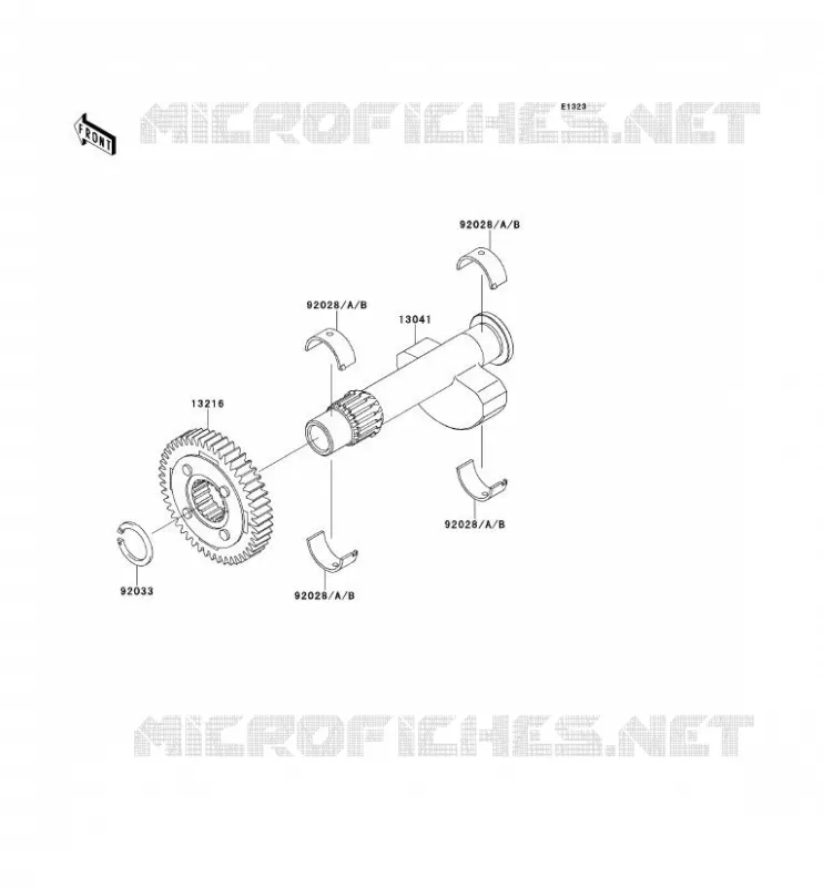BALANCIER Kawasaki MOTOS 800 2013 W800  EJ800ADF