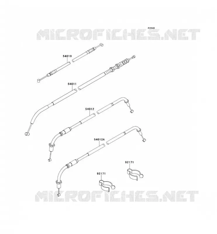 CABLES Kawasaki MOTOS 800 2013 W800  EJ800ADF