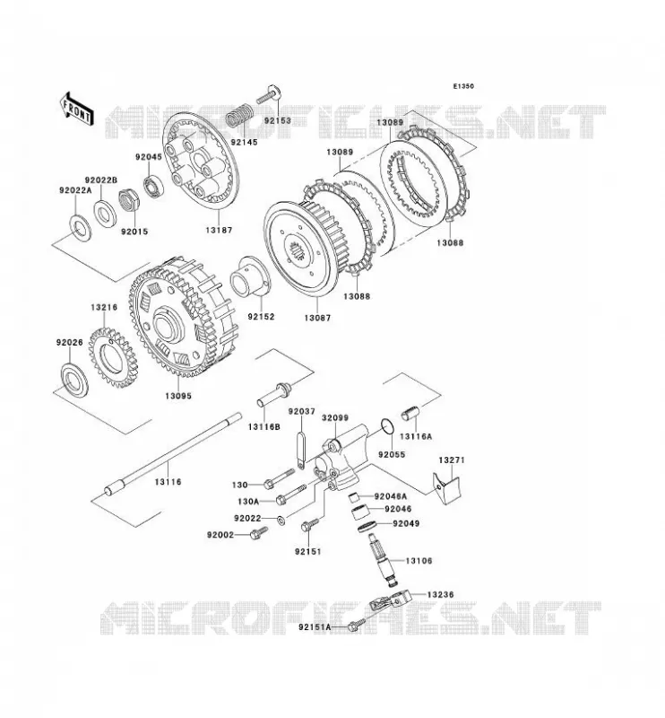 EMBRAYAGE Kawasaki MOTOS 800 2013 W800  EJ800ADF