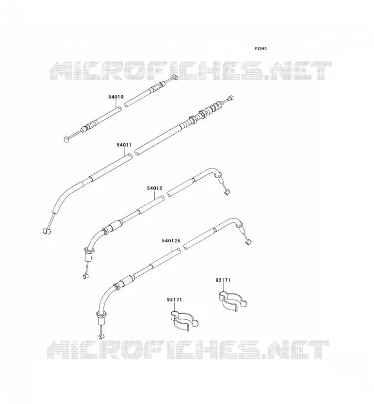 CABLES Kawasaki MOTOS 800 2014 W800  EJ800AEF