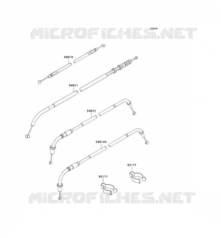 CABLES Kawasaki MOTOS 800 2014 W800  EJ800AEFA