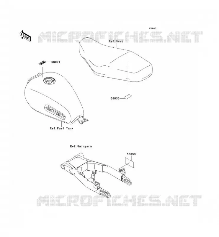 LABEL Kawasaki MOTOS 800 2014 W800  EJ800AEFA