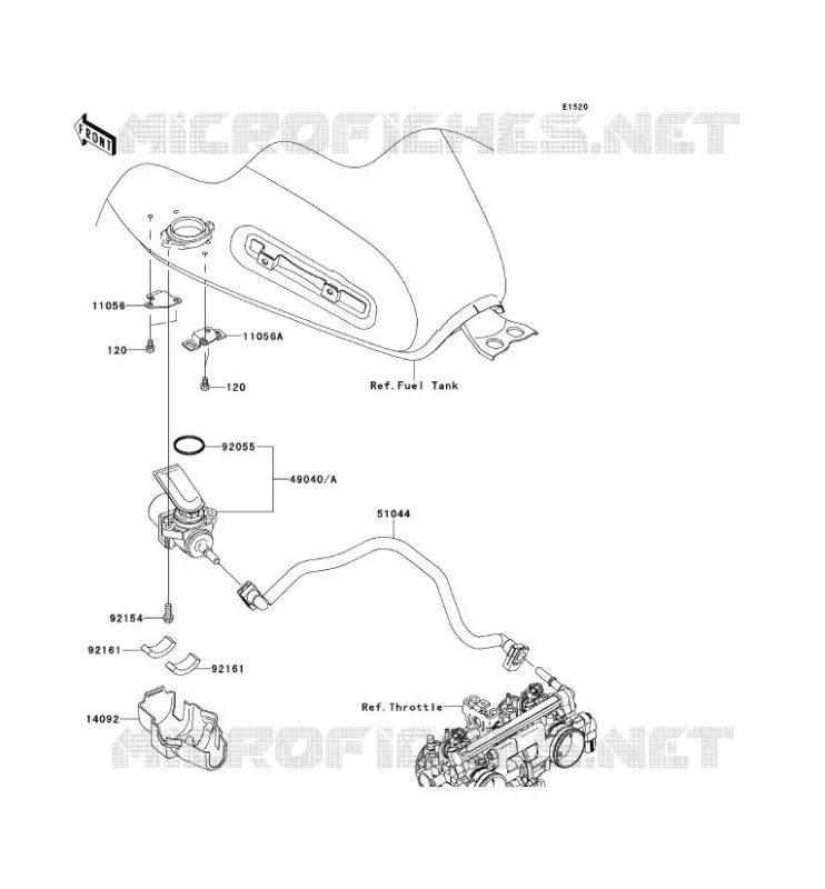 POMPE A ESSENCE Kawasaki MOTOS 800 2014 W800  EJ800AEFA