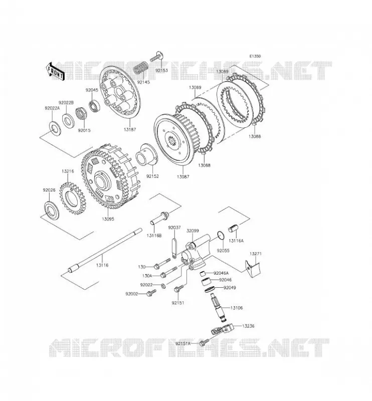 EMBRAYAGE Kawasaki MOTOS 800 2015 W800  EJ800AFFA