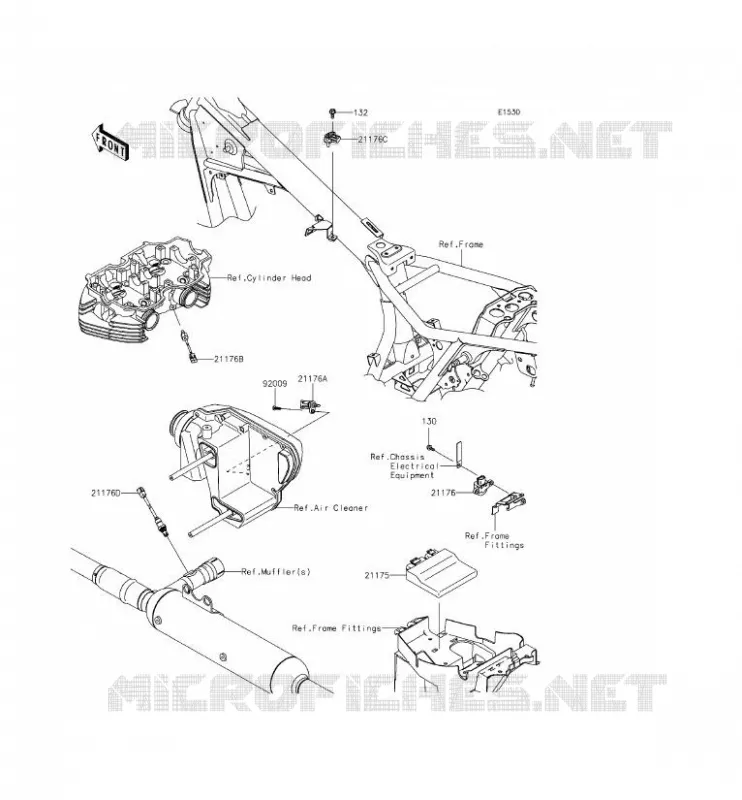 INJECTION CARBURANT Kawasaki MOTOS 800 2015 W800  EJ800AFFA