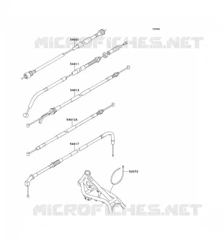 CABLES Kawasaki MOTOS 250 1992 ELIMINATOR 250  EL250-E2