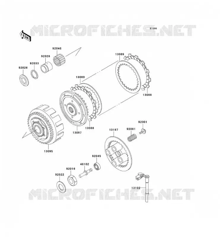 EMBRAYAGE Kawasaki MOTOS 250 1996 ELIMINATOR 250  EL250-F2