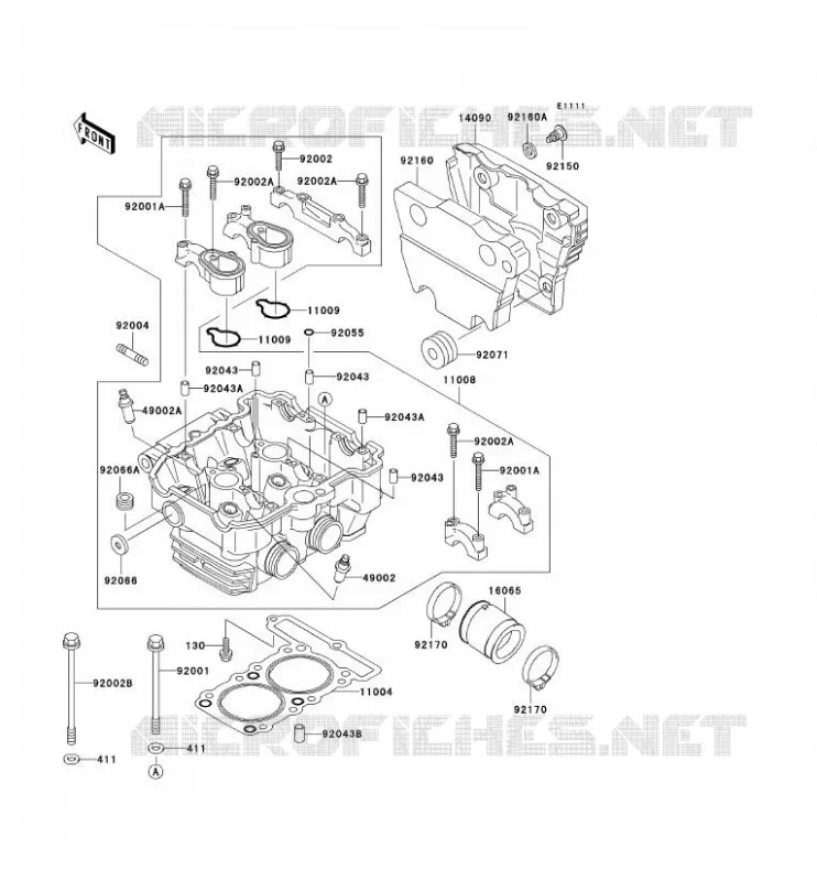 CULASSE Kawasaki MOTOS 250 1997 ELIMINATOR 250  EL250-F3