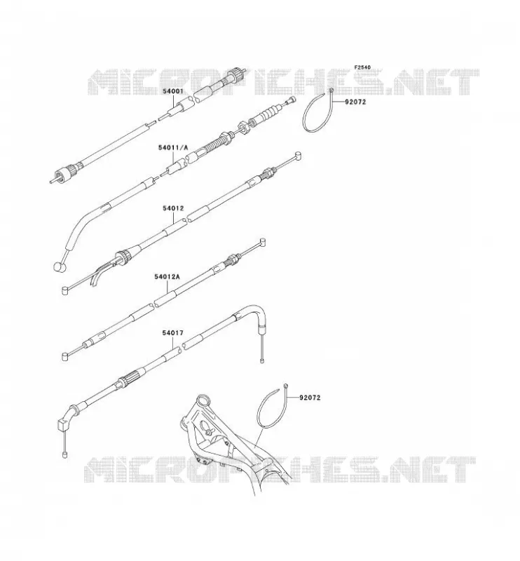 CABLES Kawasaki MOTOS 250 1999 ELIMINATOR 250  EL250-F4