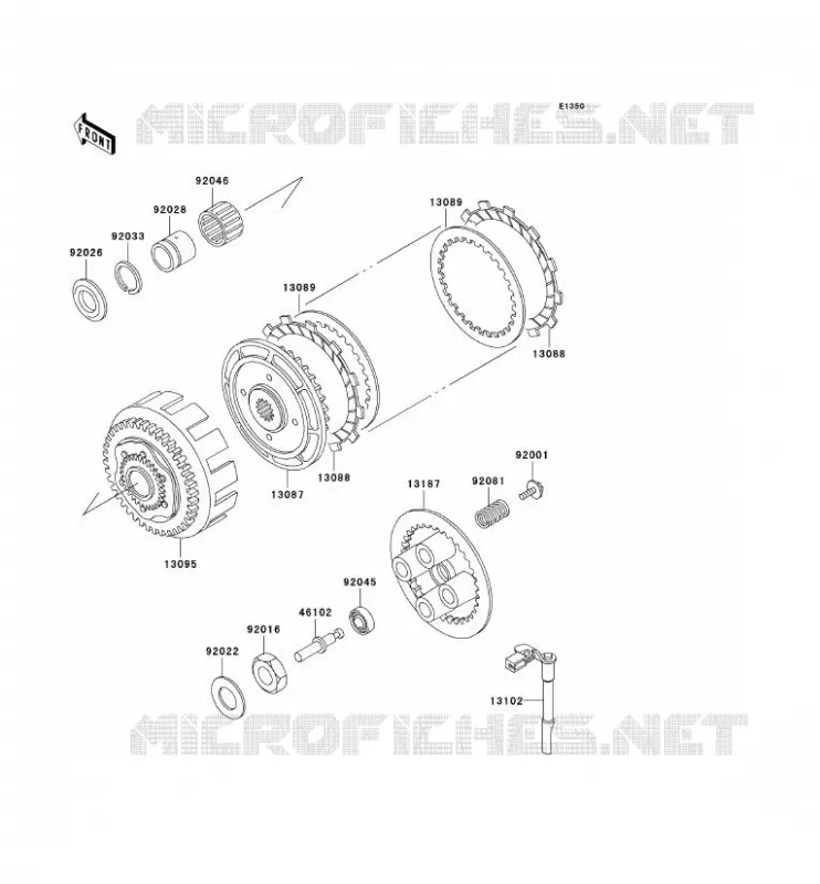 EMBRAYAGE Kawasaki MOTOS 250 1999 ELIMINATOR 250  EL250-F4