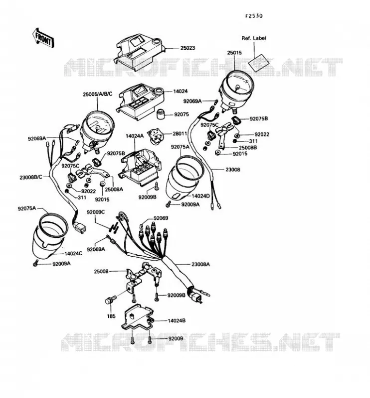 COMPTEURS Kawasaki MOTOS 450 1986 LTD450  EN450-A2