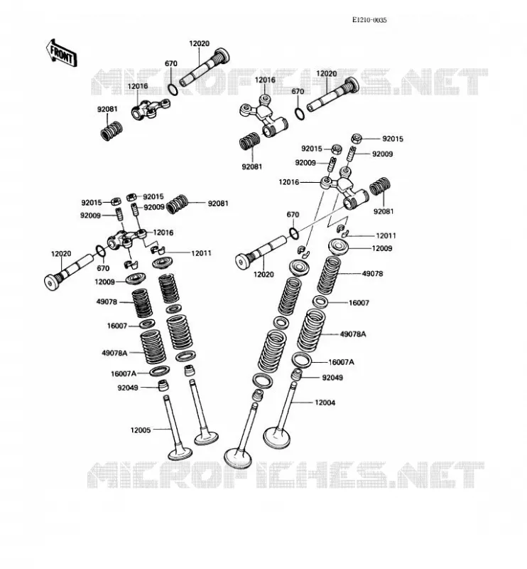 SOUPAPE Kawasaki MOTOS 450 1987 LTD450  EN450-A3