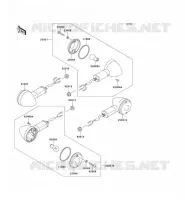 CLIGNOTANTS pour Kawasaki EN500