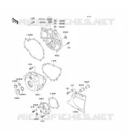 COUVERCLES MOTEUR pour Kawasaki EN500