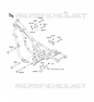 PIECE DE CADRE (COUVERTURE) pour Kawasaki EN500