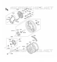 ROUE AR/CHAINE/COUPLE pour Kawasaki EN500