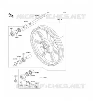 ROUE AVANT pour Kawasaki EN500