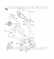 SYSTEME D'EVAPORATION CARBURANT pour Kawasaki EN500
