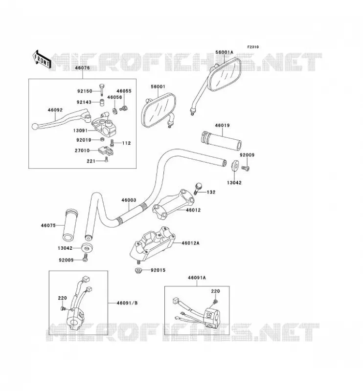GUIDON Kawasaki MOTOS 500 1995 EN500  EN500-A6
