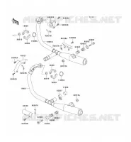 &Eacute;CHAPPEMENT pour Kawasaki EN500