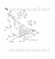 PIECE DE CADRE (COUVERTURE) pour Kawasaki EN500
