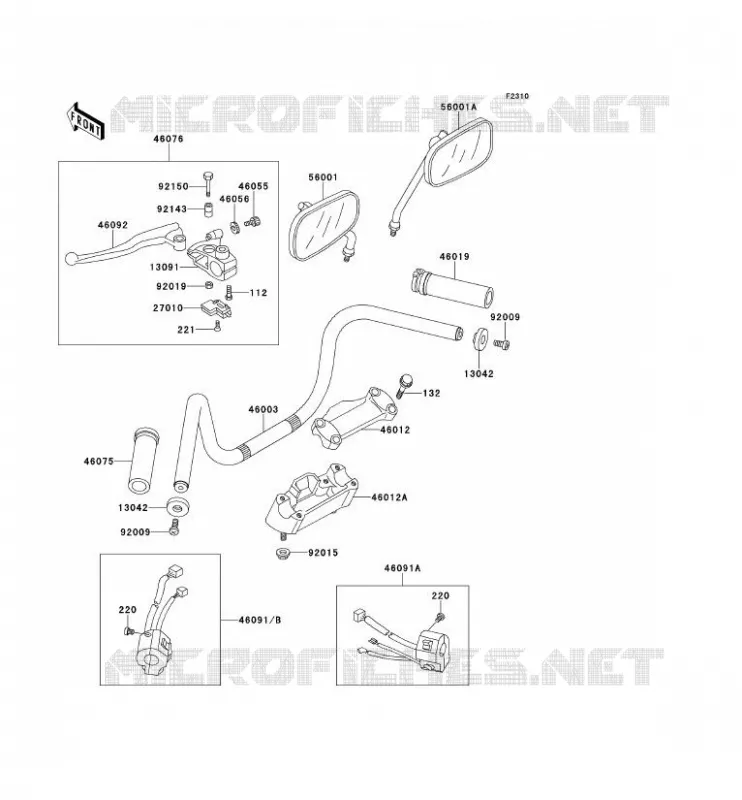 GUIDON Kawasaki MOTOS 500 1996 EN500  EN500-A7