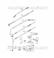 CABLES pour Kawasaki EN500
