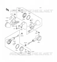 CLIGNOTANTS pour Kawasaki EN500 LTD