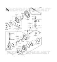 D&Eacute;MARREUR pour Kawasaki EN500 LTD