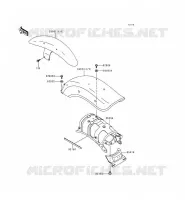 GARDE BOUE pour Kawasaki EN500 LTD