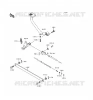PEDALE DE FREIN/TORQUE LINK pour Kawasaki EN500 LTD