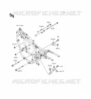 PIECE DE CADRE (COUVERTURE) pour Kawasaki EN500 LTD