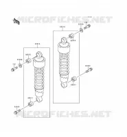 SUSPENSION/AMORTISSEUR pour Kawasaki EN500 LTD