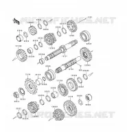 TRANSMISSION pour Kawasaki EN500 LTD