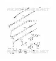 CABLES pour Kawasaki EN500 LTD
