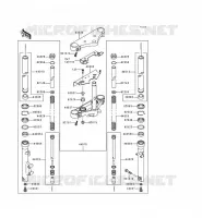 FOURCHE pour Kawasaki EN500 LTD