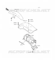 GARDE BOUE pour Kawasaki EN500 LTD