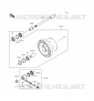 ROUE AVANT pour Kawasaki EN500 LTD