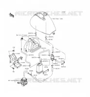 SYSTEME D'EVAPORATION CARBURANT pour Kawasaki EN500 LTD