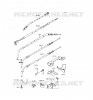 CABLES pour Kawasaki EN500