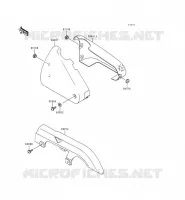 CACHE LAT&Eacute;RAL/GARDE CHAINE pour Kawasaki EN500