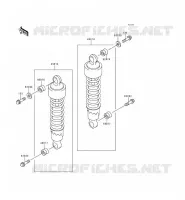 SUSPENSION/AMORTISSEUR pour Kawasaki EN500