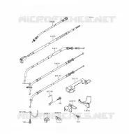 CABLES pour Kawasaki EN500 LTD