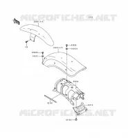 GARDE BOUE pour Kawasaki EN500 LTD