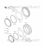 PNEUS pour Kawasaki EN500 LTD